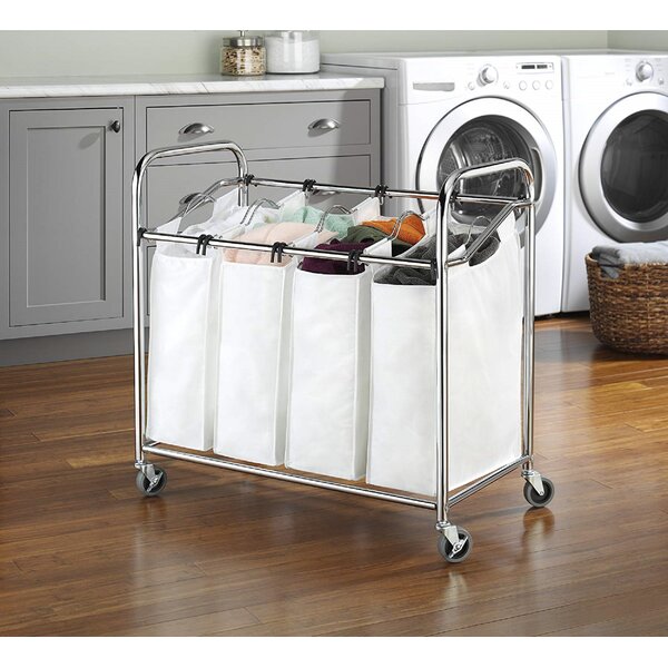 4 section laundry deals basket